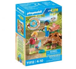 PLAYMOBIL MY LIFE - ENFANTS AVEC FAMILLE DE HÉRISSONS #71512